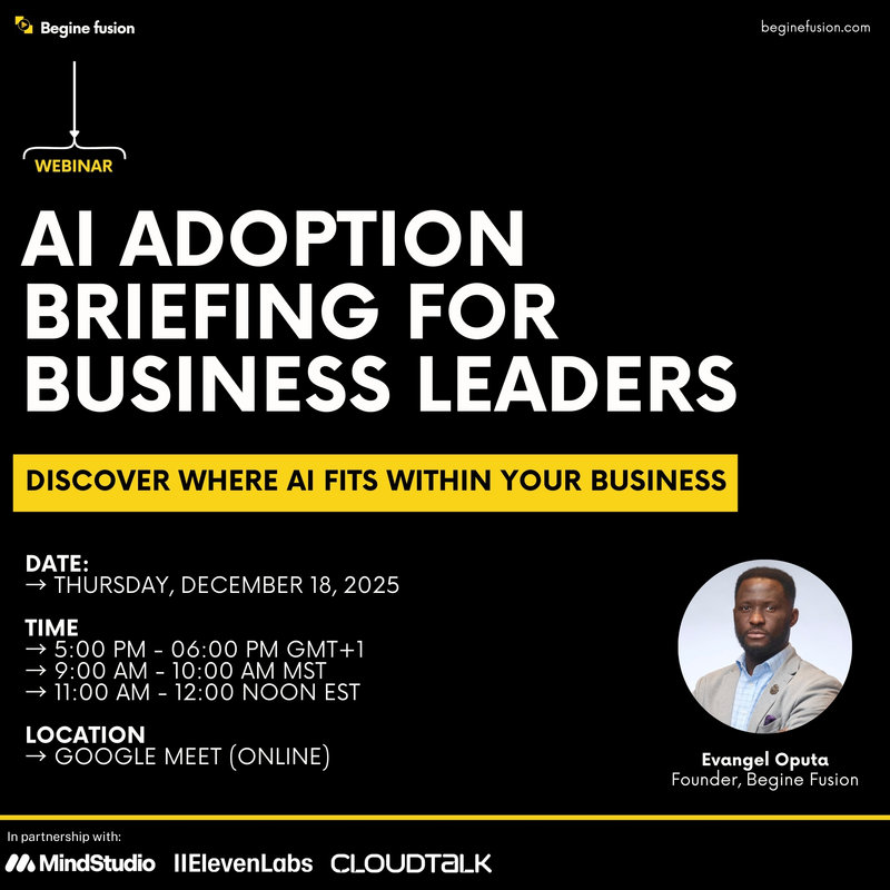 Flyer for the AI Adoption Briefing for business leaders